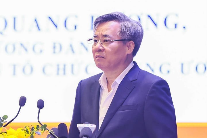 Phó Trưởng ban Tổ chức Trung ương Nguyễn Quang Dương. (Ảnh: Quang Vinh)