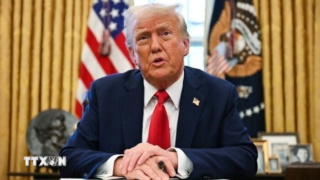 Tổng thống Mỹ Donald Trump. (Ảnh: IRNA/TTXVN)