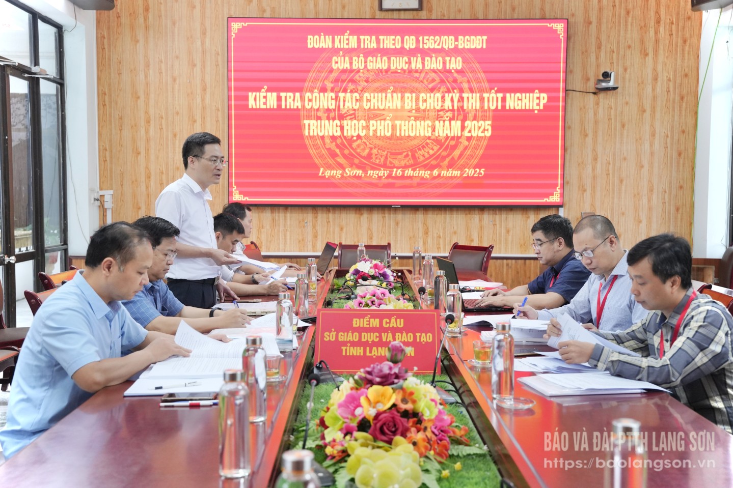 Đoàn công tác của Bộ GD&ĐT kiểm tra công tác chuẩn bị Kỳ thi tốt nghiệp THPT năm 2025 tại Sở Giáo dục và Đào tạo tỉnh Lạng Sơn