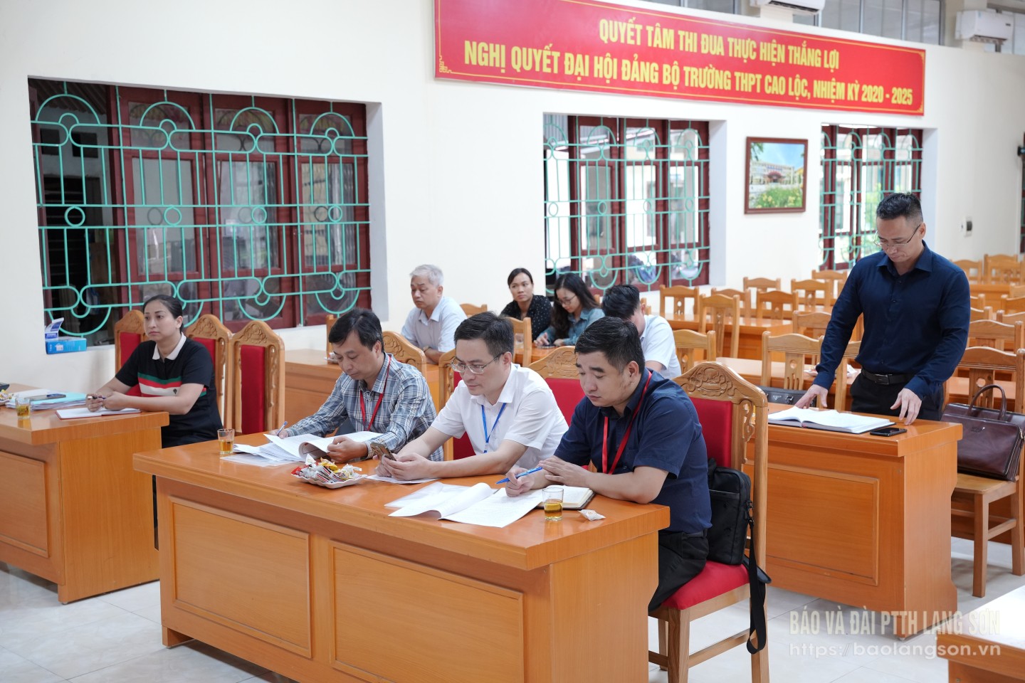 Đoàn công tác của Bộ Giáo dục và Đào tạo kiểm tra công tác chuẩn bị Kỳ thi tốt nghiệp THPT năm 2025 tại Trường THPT Cao Lộc, huyện Cao Lộc