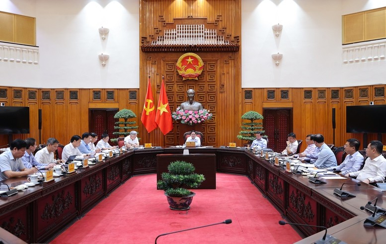 Cuộc họp thảo luận, cho ý kiến về 4 dự án, hồ sơ luật - Ảnh: VGP/Nhật Bắc