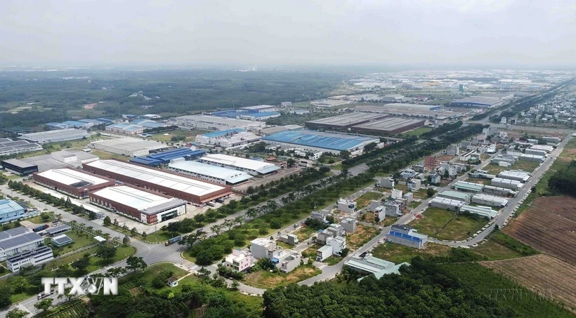 Khu công nghiệp VSIP mở rộng ở thị xã Tân Uyên, tỉnh Bình Dương. (Ảnh: Vũ Sinh/TTXVN)