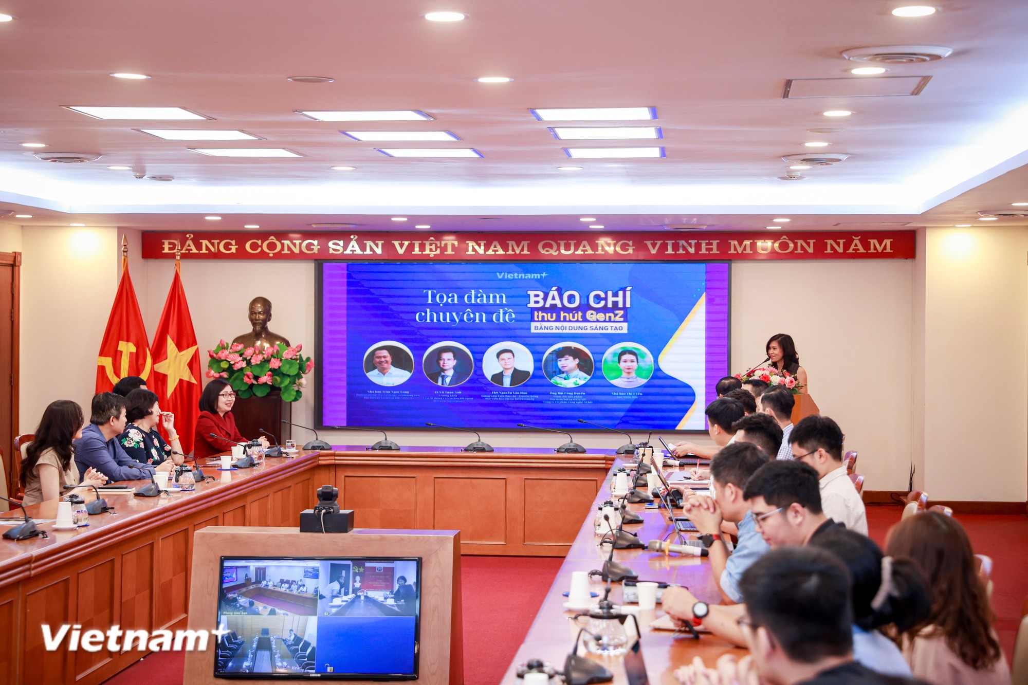 Quang cảnh tọa đàm. (Ảnh: Hoài Nam/Vietnam+)