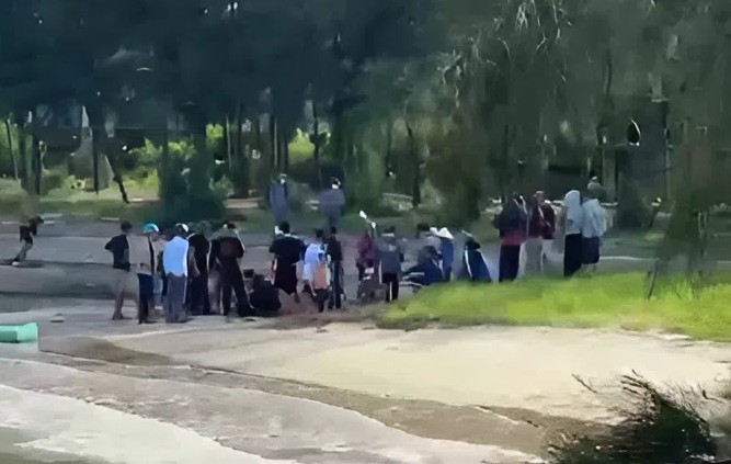 Khu vực các em nhỏ bị đuối nước và được người dân địa phương ứng cứu kịp thời.