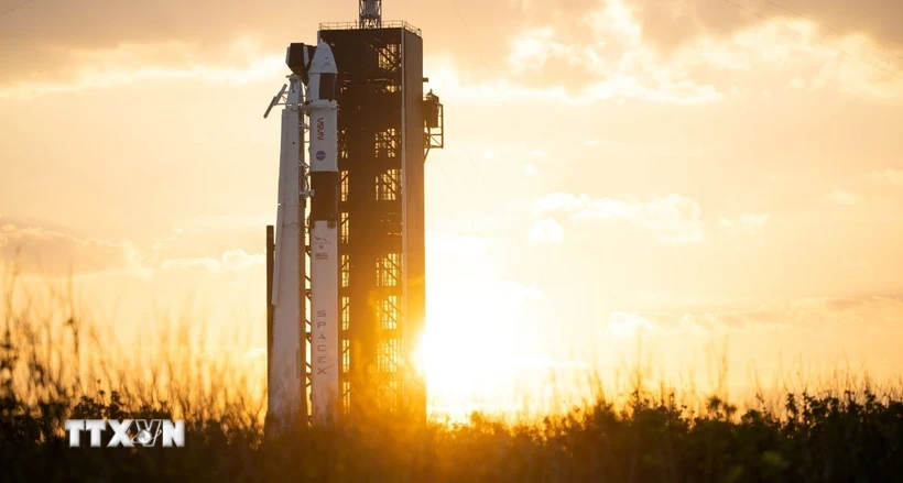 Tên lửa đẩy Falcon 9 của SpaceX. (Ảnh: )THX/TTXVN