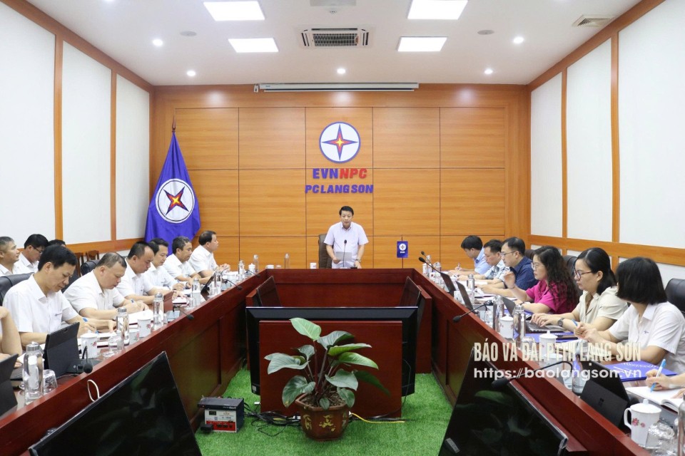 Lãnh đạo Đảng ủy UBND tỉnh kiểm tra công tác chuẩn bị và tổ chức đại hội tại Đảng bộ Công ty Điện lực Lạng Sơn nhiệm kỳ 2025-2030