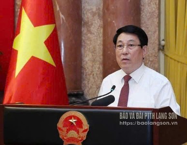 Chủ tịch nước Lương Cường phát biểu tại Lễ gặp mặt