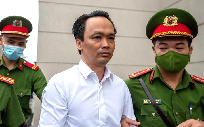Ông Trịnh Văn Quyết trong phiên toà sơ thẩm.
