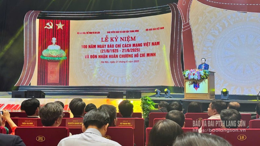 Lễ Kỷ niệm 100 năm ngày Báo chí cách mạng Việt Nam 21/6/1925 – 21/6/2025 và đón nhận Huân chương Hồ Chí Minh