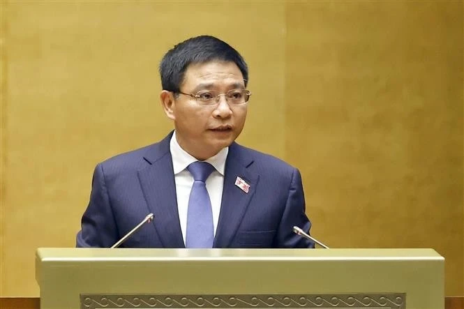 Minister of Finance Nguyen Van Thang at the Q&A session (Photo: VNA)