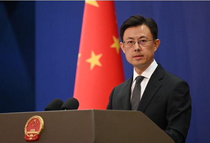 Người phát ngôn Bộ Ngoại giao Trung Quốc Quách Gia Khôn. (Ảnh: CNN)