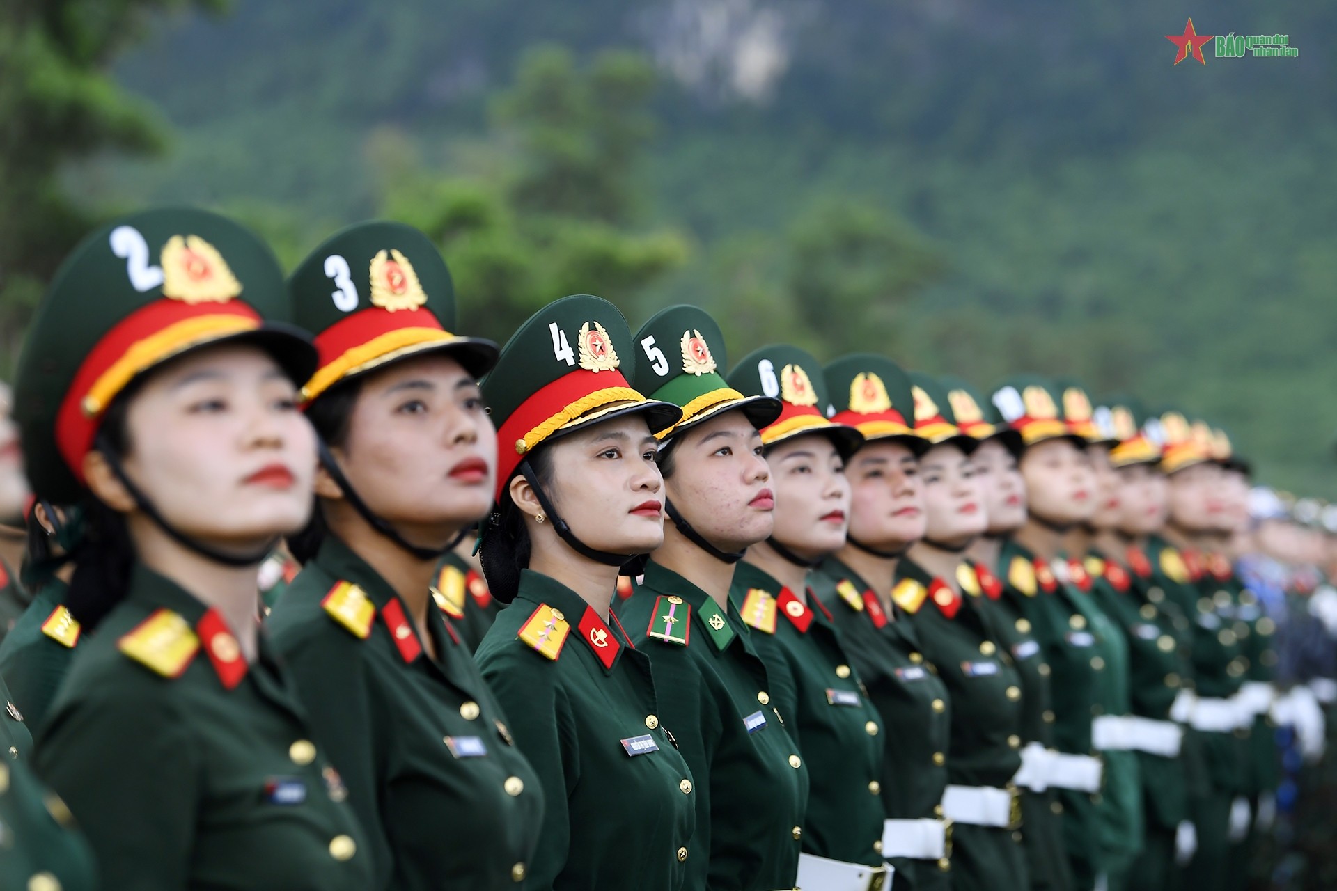 Các khối diễu binh, diễu hành trong nhiệm vụ A80 hợp luyện lần thứ nhất