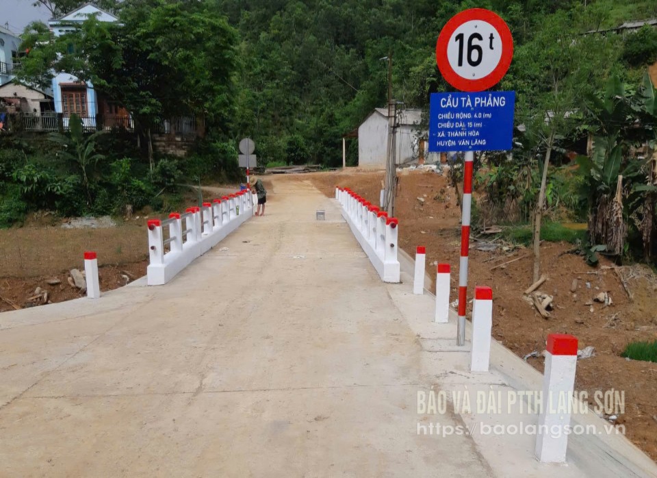 Công trình cầu Tà Phảng xã Thành Hòa hoàn thành đưa vào khai thác  tháng 4/2025 