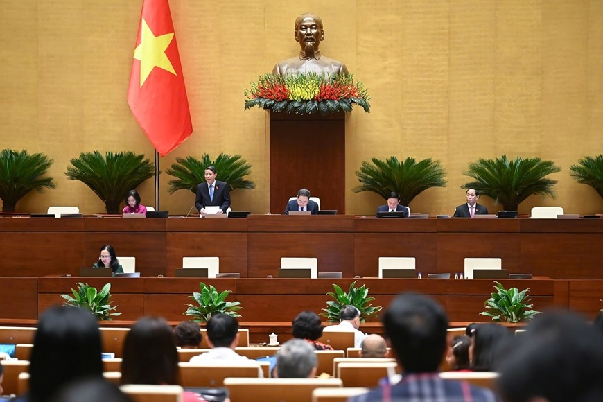 Quang cảnh phiên họp ngày 26-6 tại Kỳ họp thứ chín, Quốc hội khóa XV.