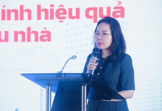 Bà Hà Thu Giang, Vụ trưởng Vụ Tín dụng các ngành kinh tế thuộc Ngân hàng Nhà nước Việt Nam. (Ảnh: Vietnam+)