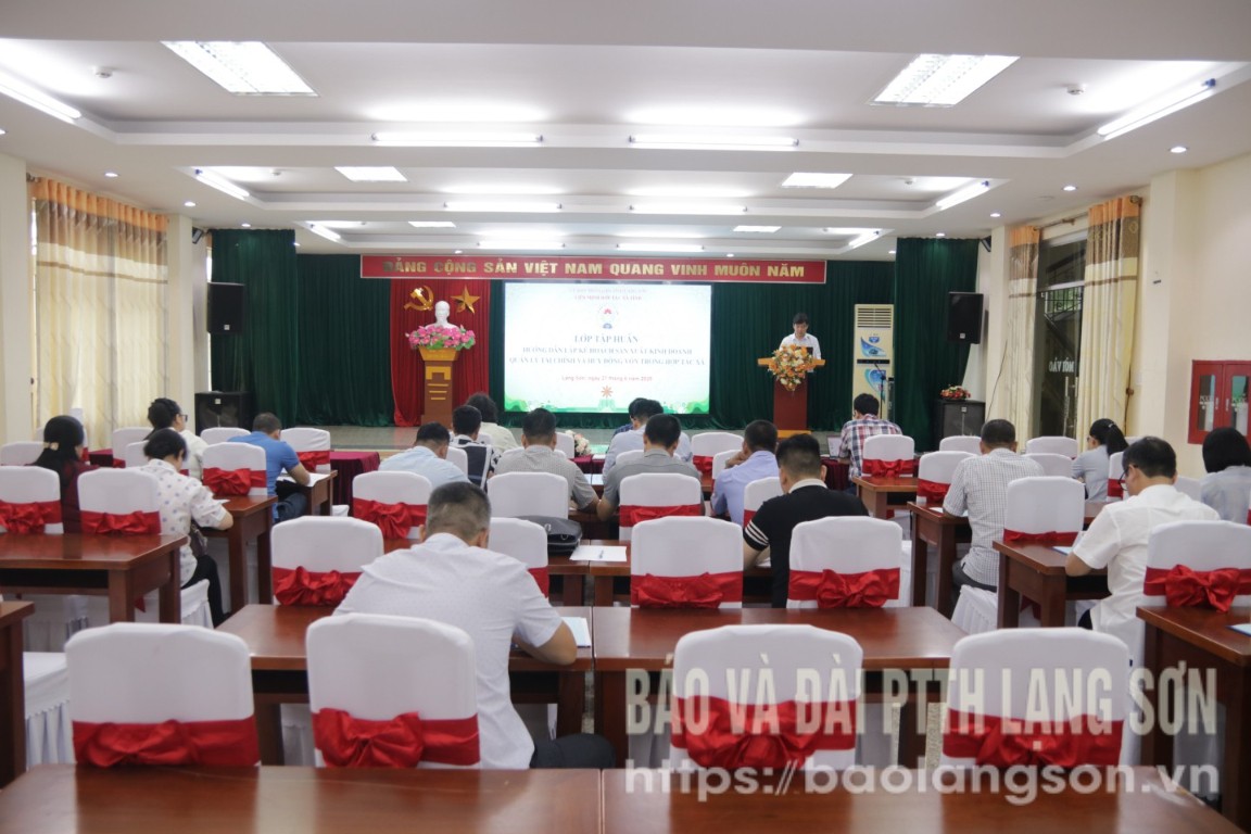 Quang cảnh lớp tập huấn