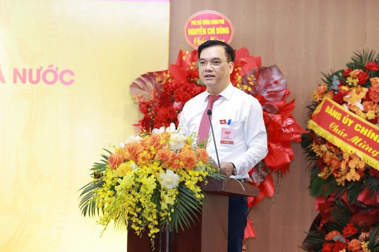 Bí thư Đảng ủy, Chủ tịch HĐTV SCIC Nguyễn Chí Thành báo cáo - Ảnh: VGP/Minh Ngọc