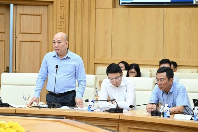 Đại diện Bộ Công Thương thông tin về công tác xúc tiến thương mại. (Ảnh: congthuong)