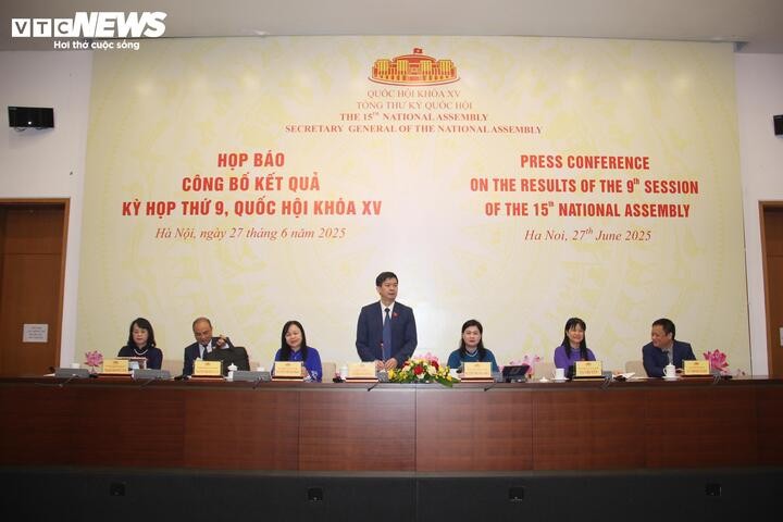 Quốc hội tổ chức họp báo sau kỳ họp thứ 9