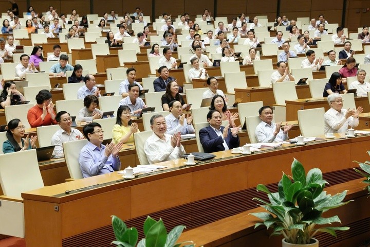 Các đại biểu tham dự kỳ họp thứ 9