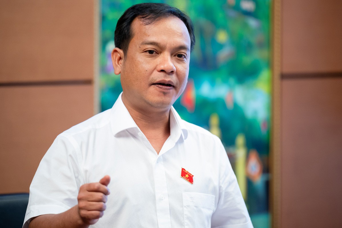 Ông U Huấn, Trưởng đoàn ĐBQH khóa XV tỉnh Quảng Ngãi.