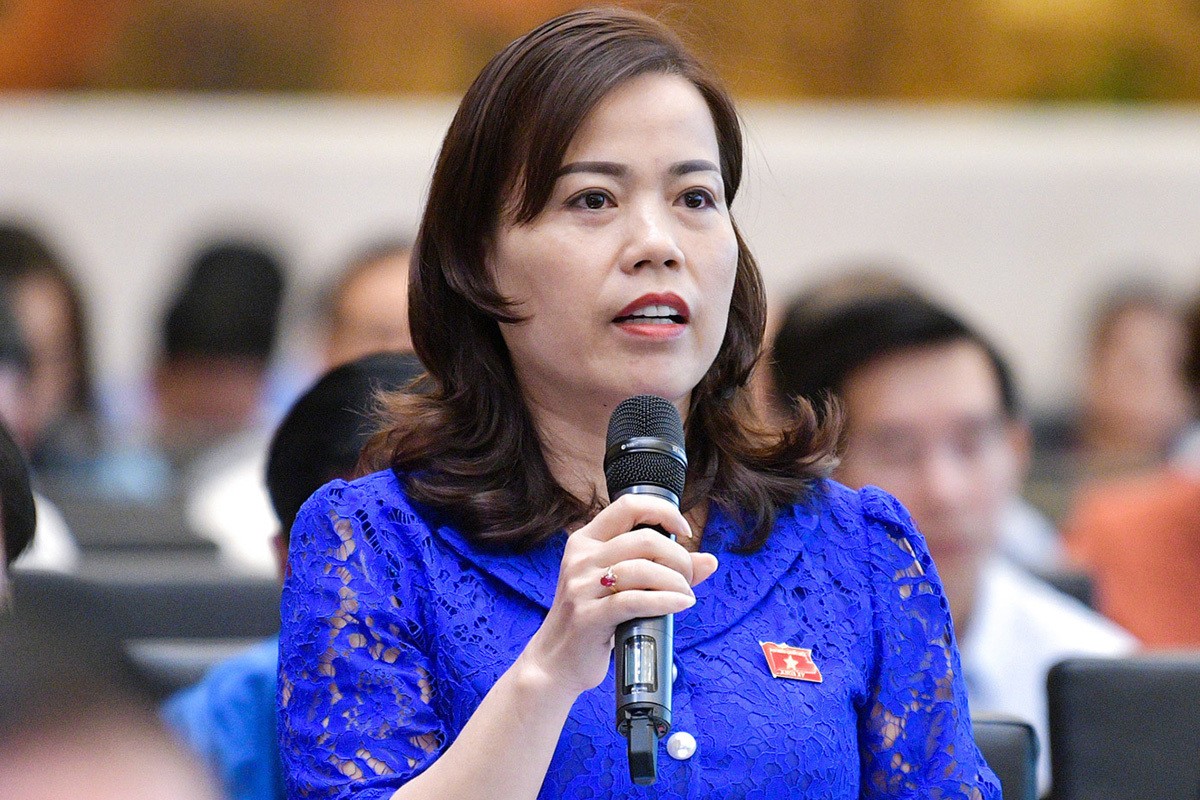Bà Lý Thị Lan, Trưởng đoàn ĐBQH khóa XV tỉnh Tuyên Quang.