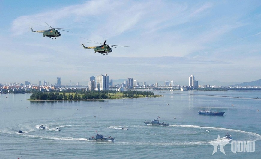 Máy bay trực thăng Trung đoàn 930 tham gia diễn tập phòng chống khủng bố năm 2024.