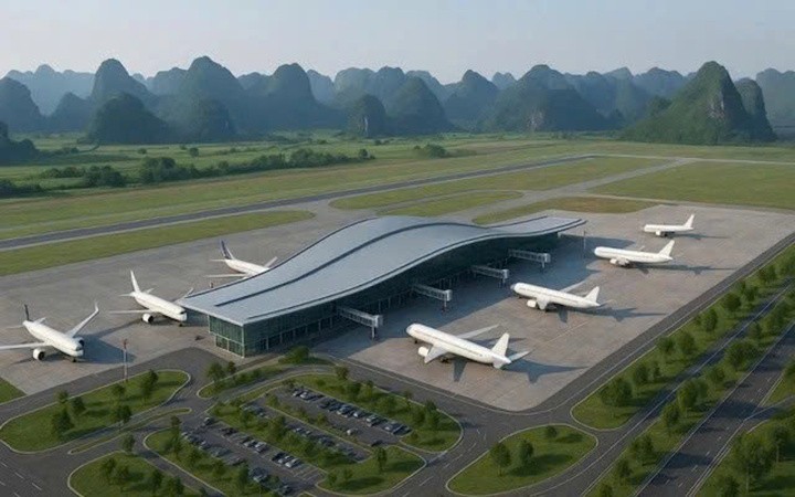 Sân bay quốc tế dự kiến tại khu vực huyện Ý Yên, tỉnh Nam Định (cũ). (Ảnh minh hoạ)