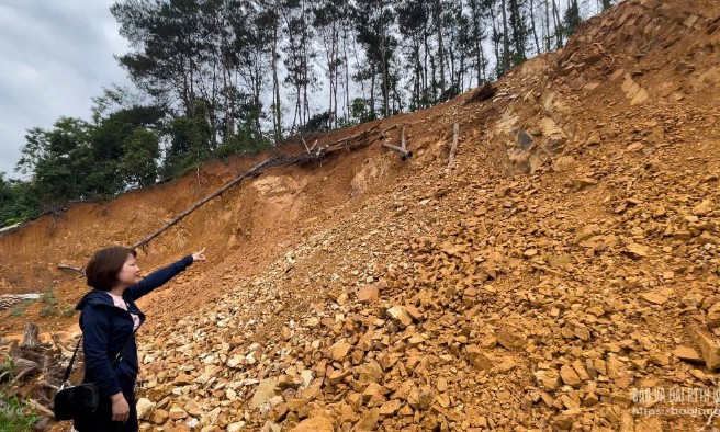 Thị trấn Cao Lộc: Sạt lở đất ảnh hưởng tới nhà dân