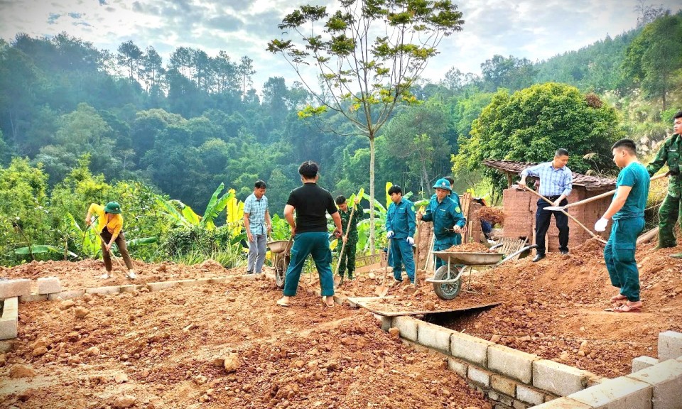 LLVT Đình Lập xây dựng nông thôn mới