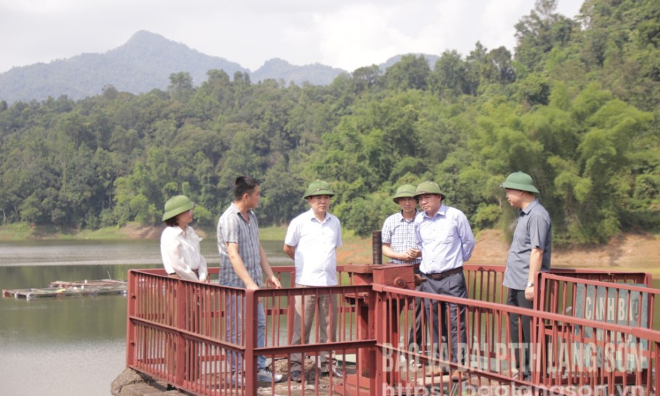 Kiểm tra công tác phòng, chống thiên tai trên địa bàn huyện Tràng Định