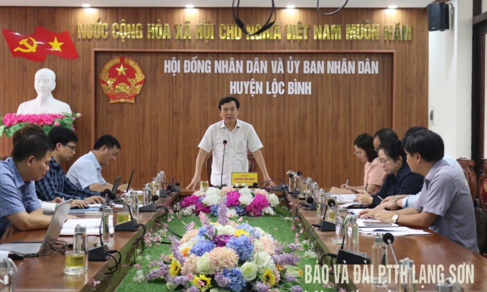 Kiểm tra công tác phòng, chống thiên tai tại huyện Lộc Bình