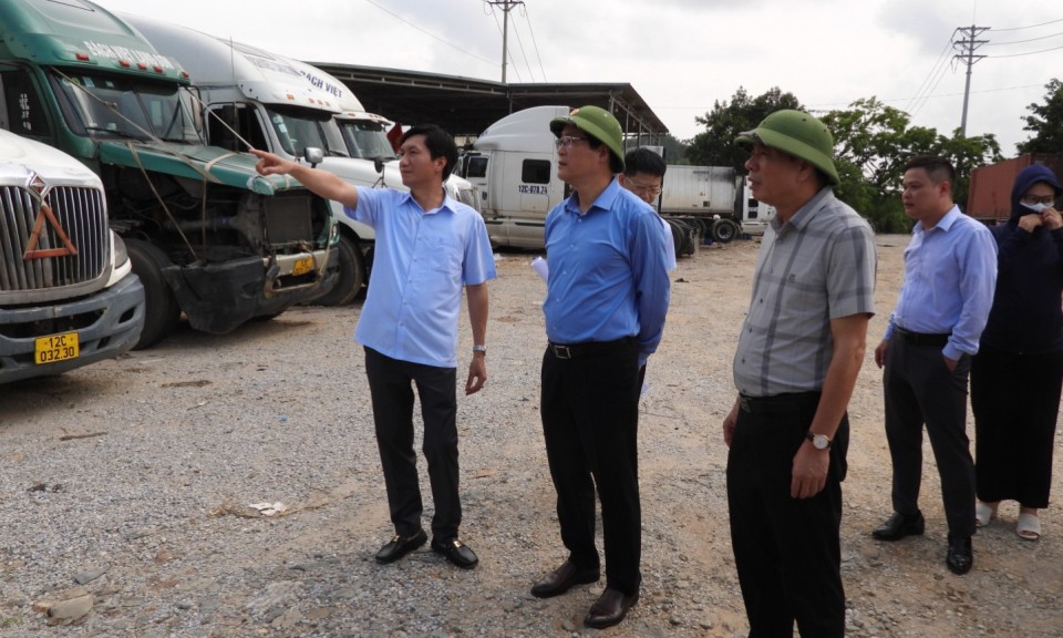 Lãnh đạo tỉnh kiểm tra hai dự án trọng điểm trên địa bàn thành phố Lạng Sơn