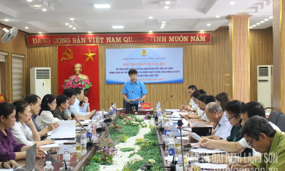 Phản biện xã hội dự thảo chính sách hỗ trợ vận tải công cộng bằng xe buýt trên địa bàn tỉnh