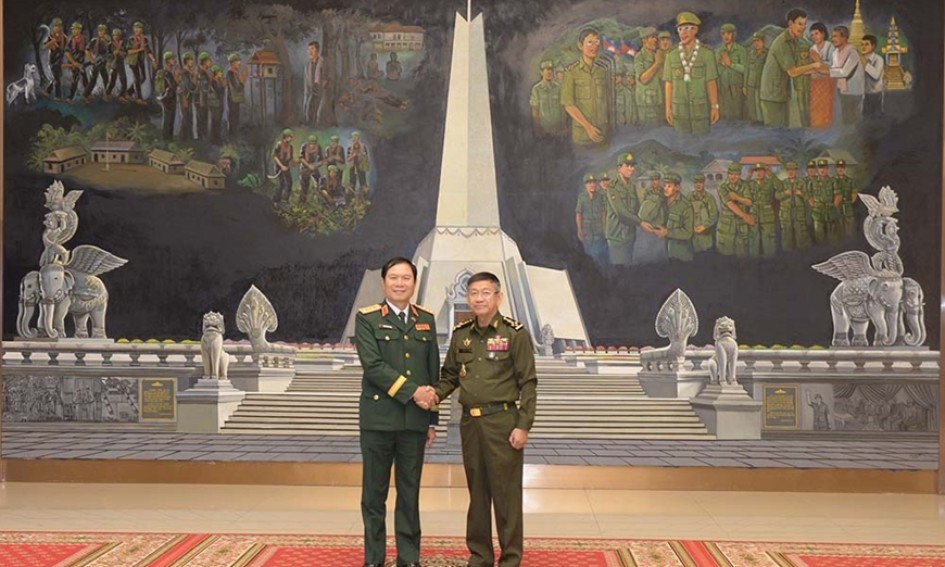 Một số hình ảnh hoạt động của Đại tướng Nguyễn Tân Cương tại Campuchia