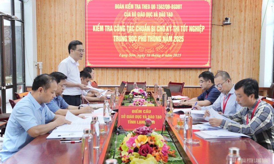 Kiểm tra công tác chuẩn bị cho kỳ thi tốt nghiệp THPT năm 2025