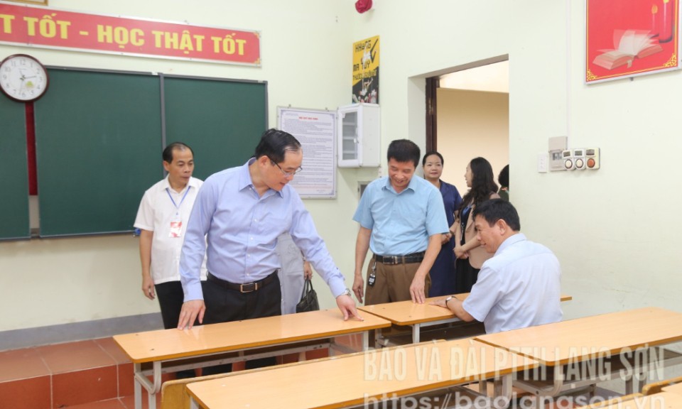 Kiểm tra công tác chuẩn bị Kỳ thi tốt nghiệp THPT năm 2025
