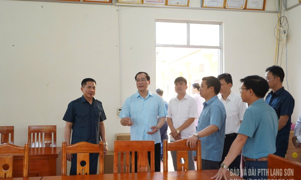 Lãnh đạo tỉnh kiểm tra công tác chuẩn bị triển khai mô hình chính quyền địa phương 2 cấp tại huyện Văn Lãng
