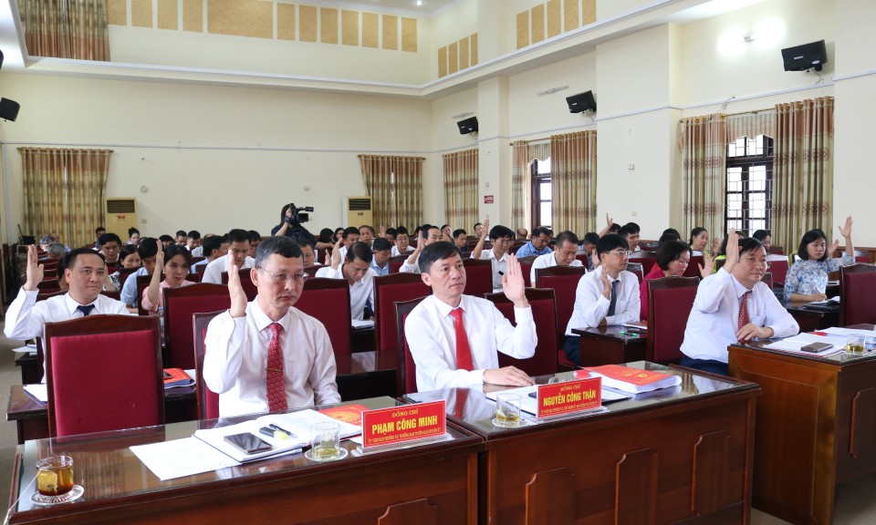 Hội nghị Ban Chấp hành Đảng bộ huyện Hữu Lũng lần thứ 25