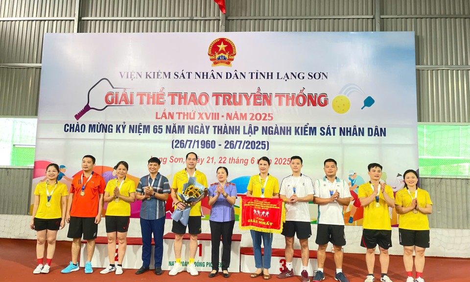 Gần 150 vận động viên tham gia Giải thể thao truyền thống ngành Kiểm sát nhân dân