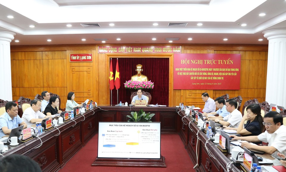 Thúc đẩy chuyển đổi số đáp ứng yêu cầu sắp xếp bộ máy của hệ thống chính trị