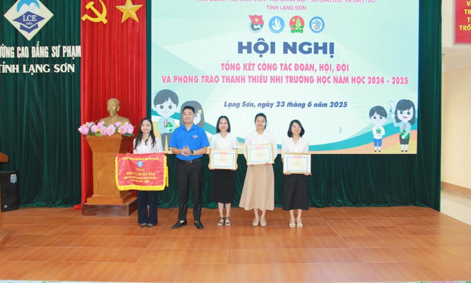 Tổng kết công tác đoàn, hội, đội và phong trào thanh thiếu nhi trường học năm học 2024 - 2025.