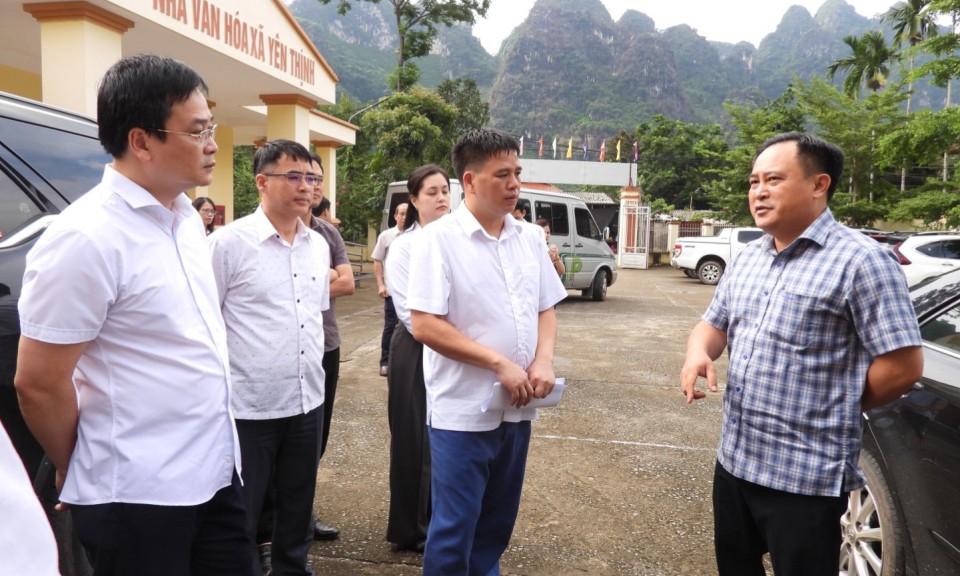 Lãnh đạo UBND tỉnh kiểm tra công tác chuẩn bị thực hiện chính quyền 2 cấp tại huyện Hữu Lũng