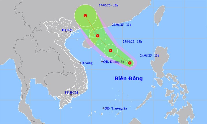 Áp thấp nhiệt đới hình thành trên Biển Đông