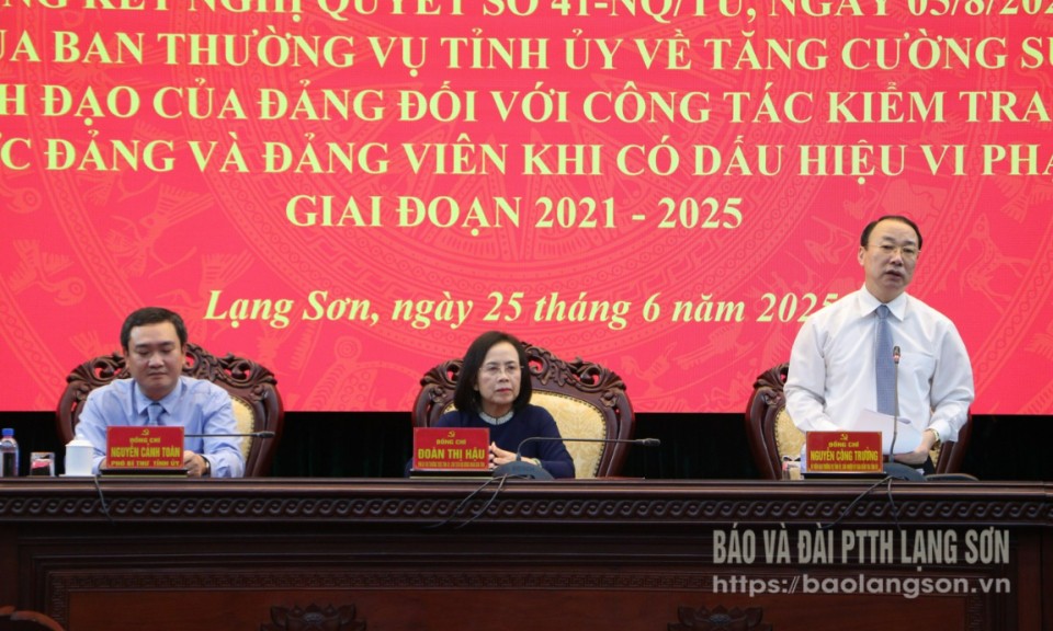 Tổng kết công tác kiểm tra, giám sát và thi hành kỷ luật của Đảng 