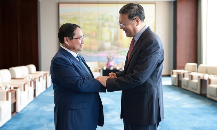 Thủ tướng Phạm Minh Chính hội kiến Bí thư Thành ủy Thượng Hải
