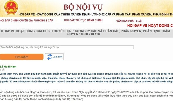 Bộ Nội vụ công bố hotline hỏi đáp về chính quyền địa phương 2 cấp