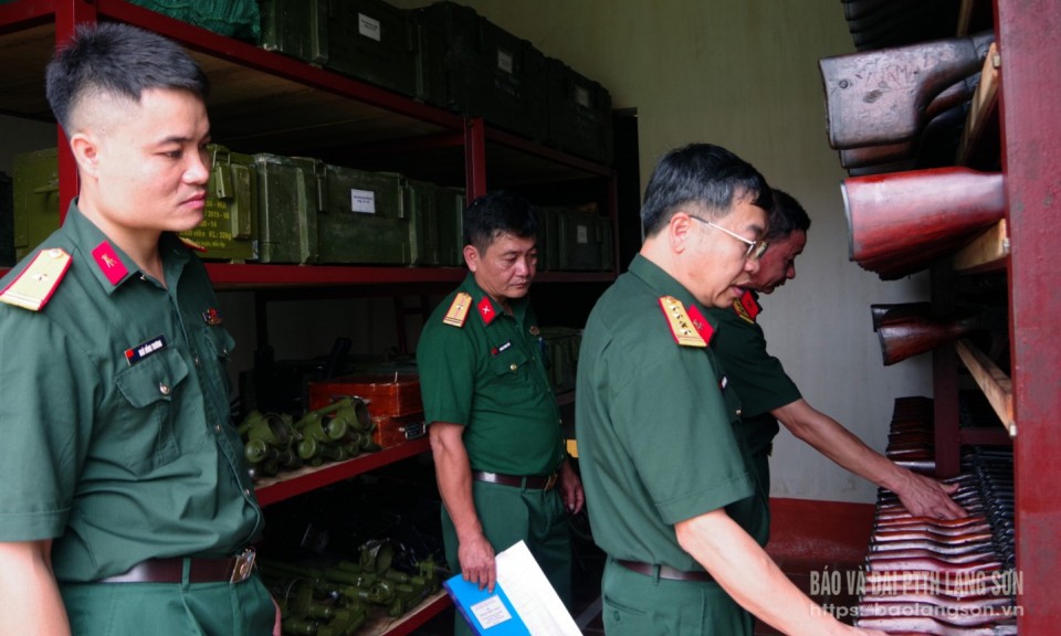  Tổng cục Hậu cần - Kỹ thuật (Bộ Quốc phòng) kiểm tra công tác hậu cần, kỹ thuật tại Lạng Sơn