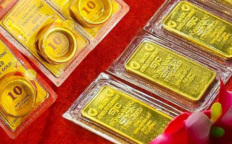 Giá vàng miếng SJC và vàng nhẫn ở trong nước ngày 1-7 đã bật tăng. Ảnh: vneconomy.vn