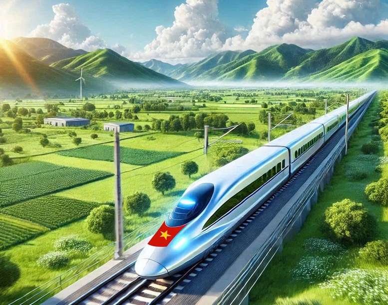 Bộ Xây dựng sẽ tiếp tục chỉ đạo Chủ đầu tư và các đơn vị liên quan phối hợp chặt chẽ với địa phương để kịp thời cung cấp các hồ sơ dự án, hồ sơ cắm cọc GPMB, mốc chỉ giới đường sắt để các địa phương thực hiện đảm bảo tiến độ - Ảnh: Vẽ Al